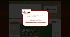 Desktop Screenshot of borakft.hu